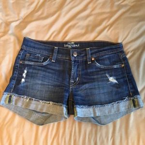 Fossil distressed boyfriend denim shorts